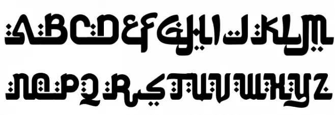FitriaDemo 字体 大写