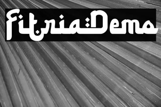FitriaDemo Font examples