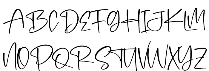 Fitriany Font UPPERCASE