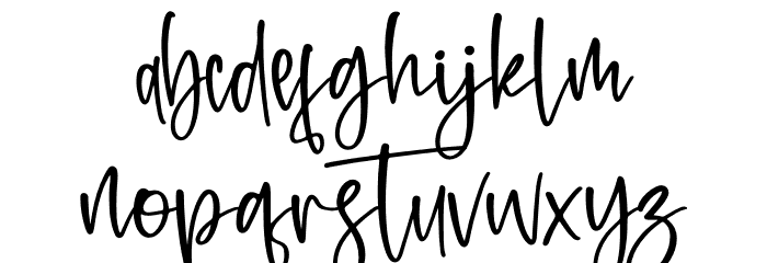 Fitriany Font LOWERCASE