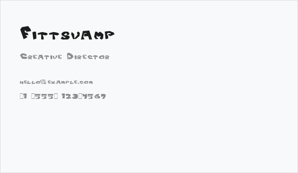 Fittsvamp Business Card