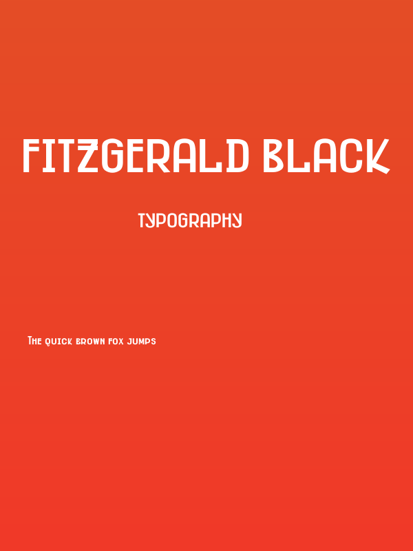 Fitzgerald Black Poster