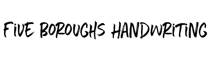 Five Boroughs Handwriting  नि: शुल्क फ़ॉन्ट्स डाउनलोड