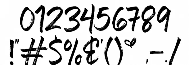 Five Boroughs Handwriting Font OTHER CHARS