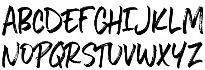 Five Boroughs Handwriting Caratteri MAIUSCOLE