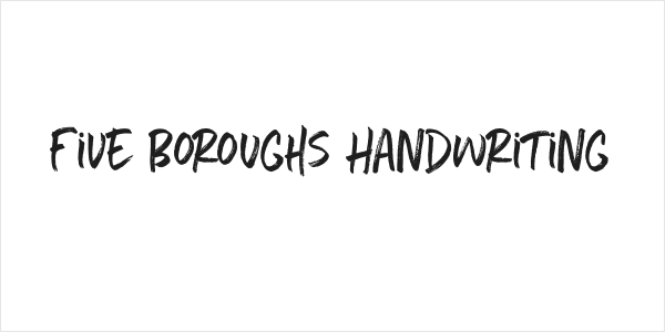 Five Boroughs Handwriting Logo