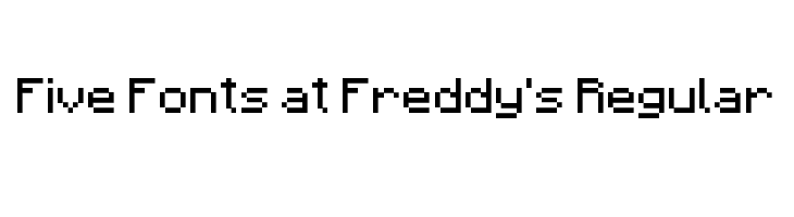 Five Fonts at Freddy's Regular  font caratteri gratis