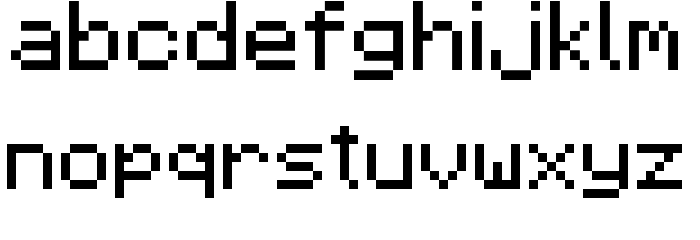 Five Fonts at Freddy's Regular Font LOWERCASE
