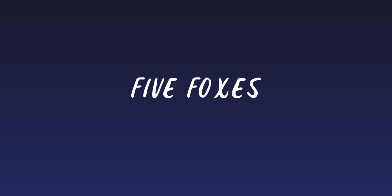 Five Foxes Social Header