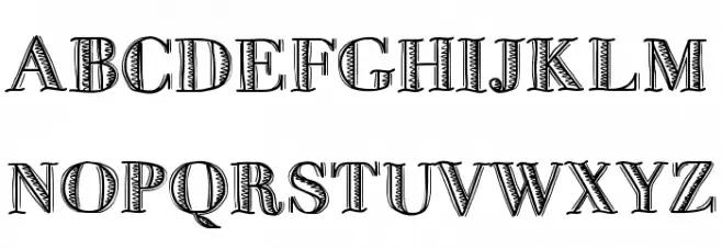 FiveDollar Font UPPERCASE