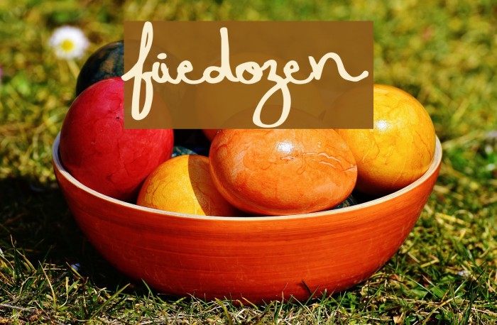 FiveDozen Font examples