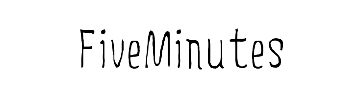 FiveMinutes  免费字体下载