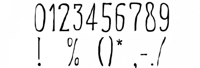 FiveMinutes Font OTHER CHARS