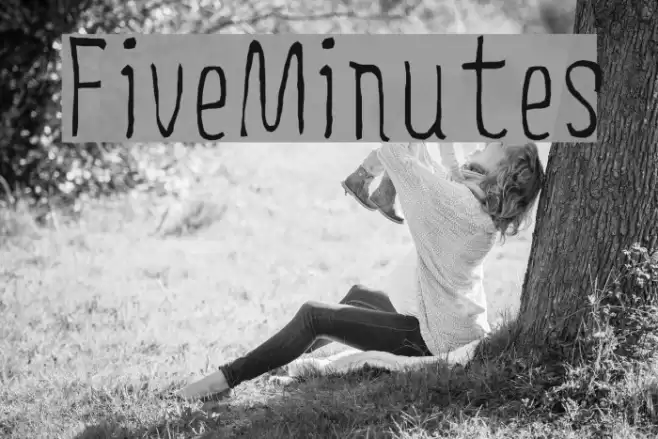 FiveMinutes Font examples