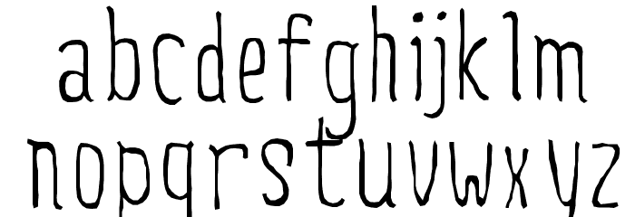 FiveMinutes Font LOWERCASE