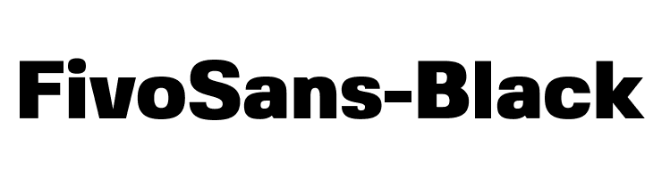 FivoSans-Black Font