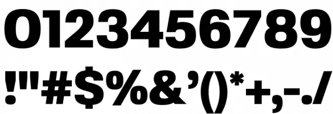 FivoSans-Black Font OTHER CHARS
