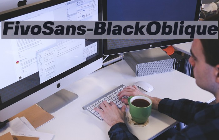 FivoSans-BlackOblique Font examples