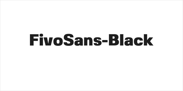 FivoSans-Black Logo