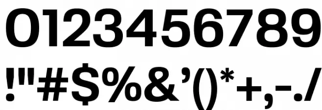 FivoSans-Bold Font OTHER CHARS