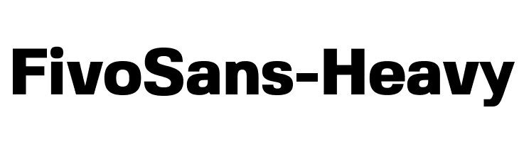 FivoSans-Heavy Font