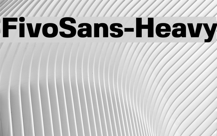 FivoSans-Heavy Font examples