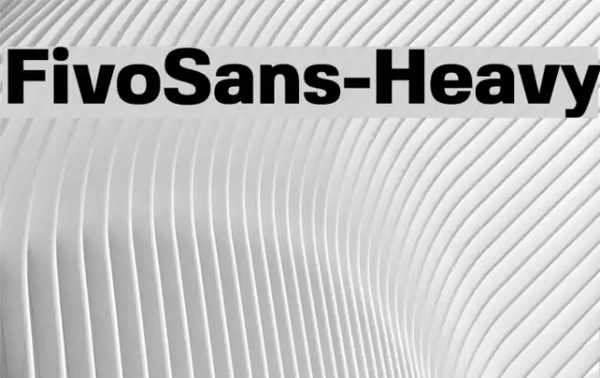FivoSans-Heavy Font examples