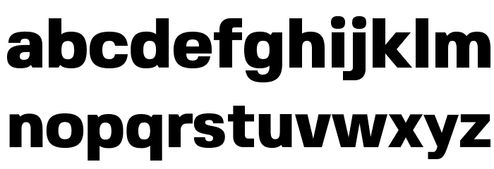 FivoSans-Heavy Font LOWERCASE