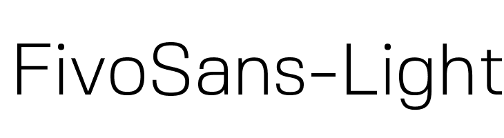 FivoSans-Light Font