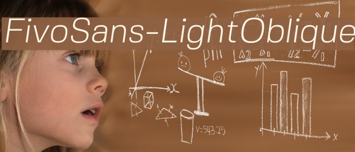 FivoSans-LightOblique Font examples