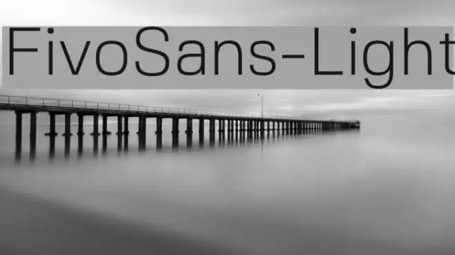 FivoSans-Light Font examples