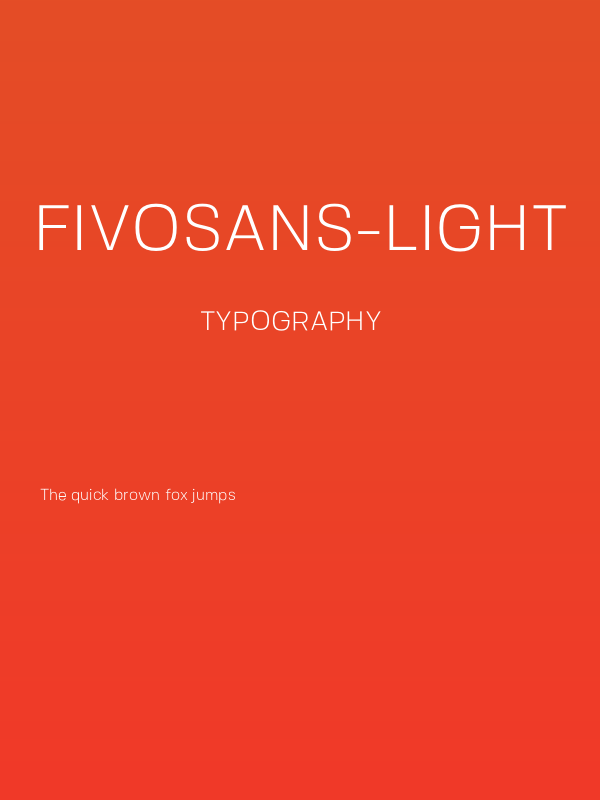 FivoSans-Light Poster