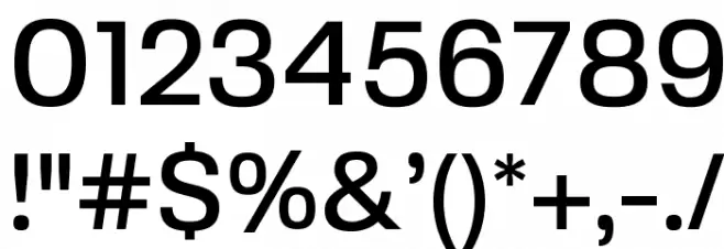 FivoSans-Medium Font OTHER CHARS