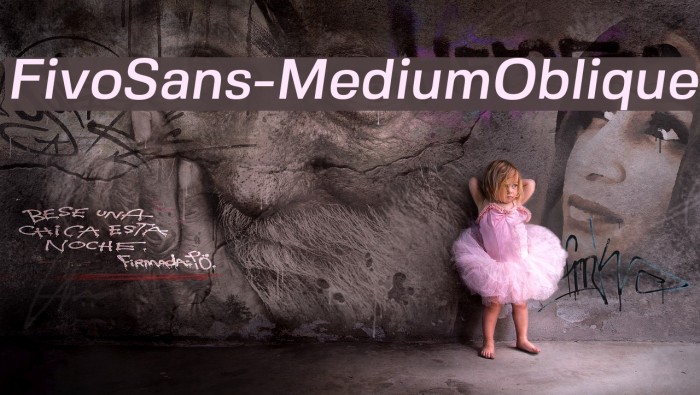 FivoSans-MediumOblique Font examples