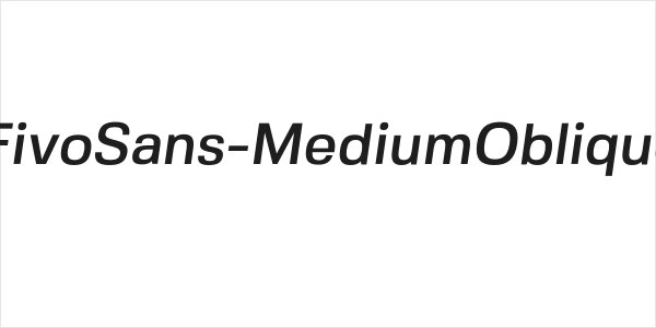 FivoSans-MediumOblique Logo