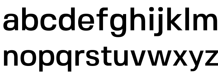 FivoSans-Medium Font LOWERCASE