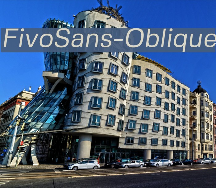 FivoSans-Oblique Font examples