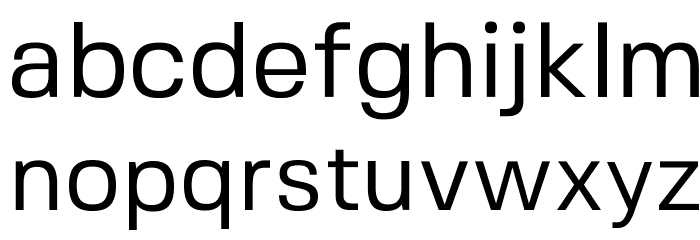 FivoSans-Regular Font LOWERCASE
