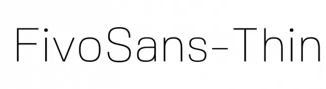 FivoSans-Thin  Fuentes Gratis Descargar