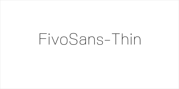 FivoSans-Thin Logo