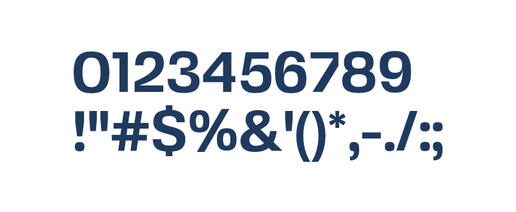 FivoSansModern-Bold Other Characters