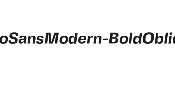 FivoSansModern-BoldOblique Logo