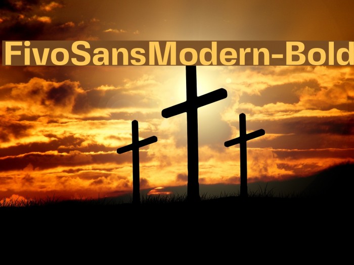FivoSansModern-Bold Example 1