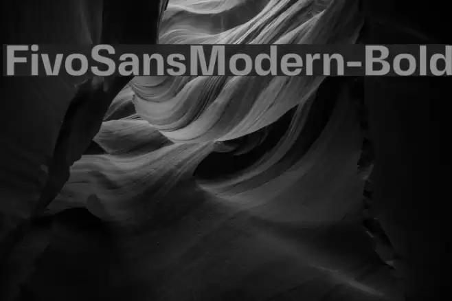 FivoSansModern-Bold Font examples