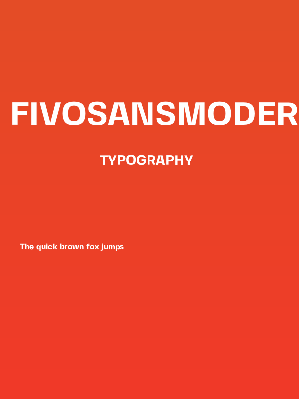FivoSansModern-Bold Poster