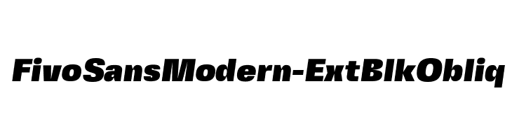 FivoSansModern-ExtBlkObliq  لخطوط تنزيل