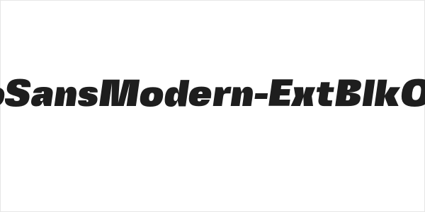 FivoSansModern-ExtBlkObliq Logo