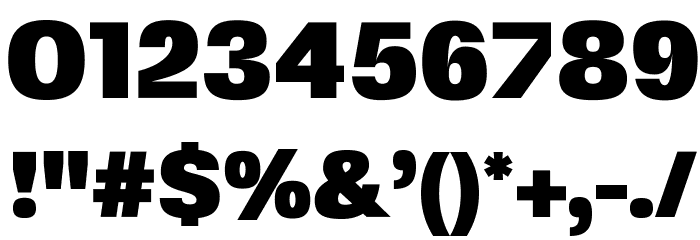 FivoSansModern-ExtraBlack Font OTHER CHARS