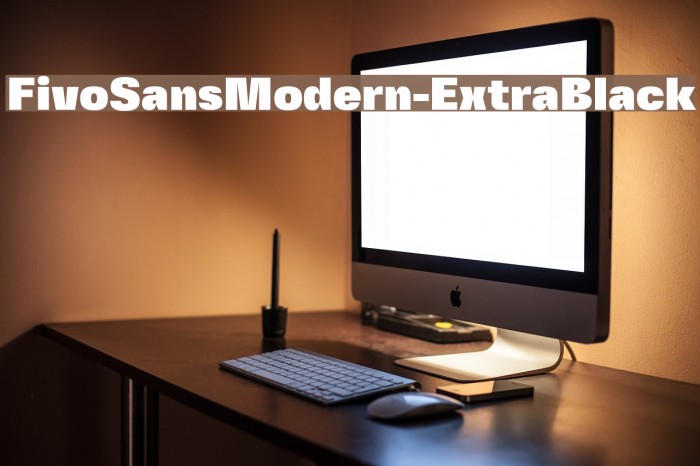 FivoSansModern-ExtraBlack Font examples