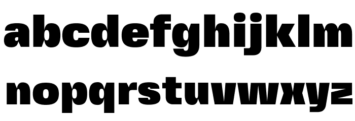 FivoSansModern-ExtraBlack Font LOWERCASE